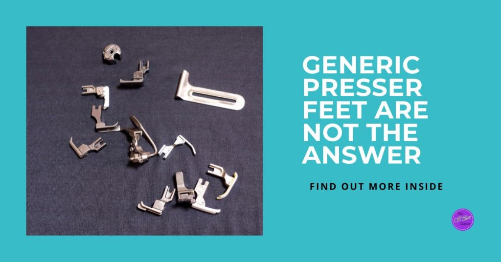 Multiple sewing machine feet and accessories