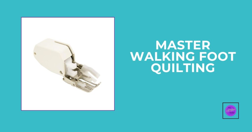 A sewing machine walking foot